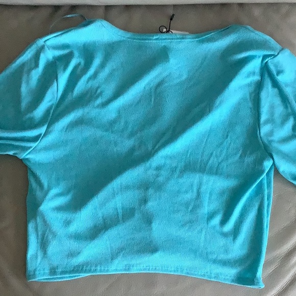 Zara Women’s Cropped Ruched Knit Cardigan - Size M - Picture 5 of 7